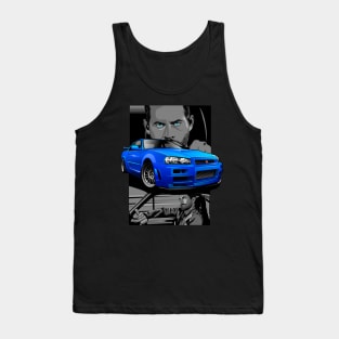 Paul Walker x GTR-R34 Tank Top